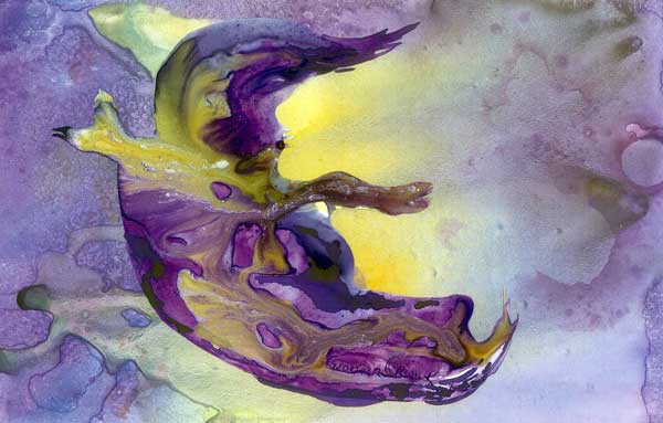 painting titled "Flight Of Fantasy"